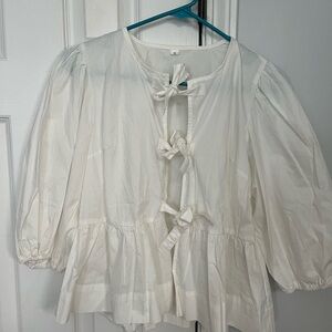 Elegant White Women's Top